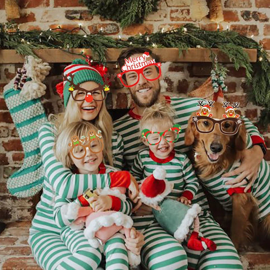 Festive Santa Christmas Glasses