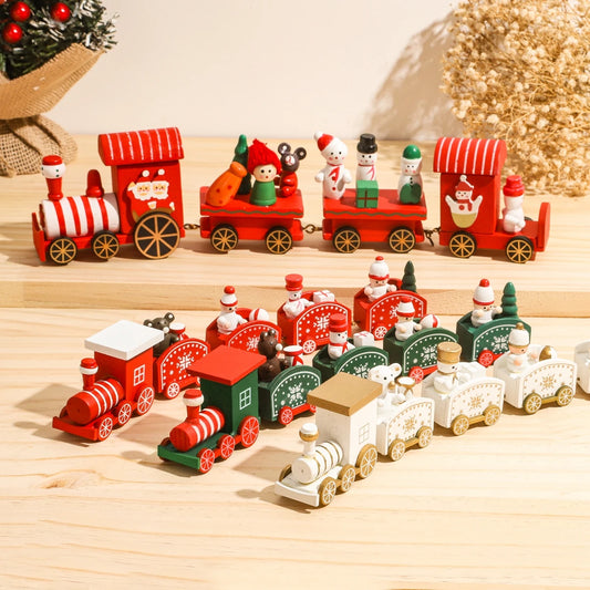 Festive Christmas Train Decoration